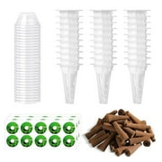 Qianha Mall Hydroponic Planting System 120pcs Hydroponic Growing Kit for Aerogarden Indoor Garden Starter Kit with Eco-friendly Grow Sponges Hydroponic Growing
